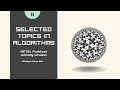 Selected Topics in Algorithms - Week 8