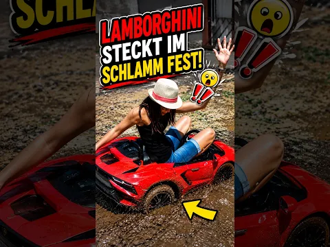 Mama ist mit dem Lamborghini ins Moor gefahren und steckengeblieben! 😱🚗