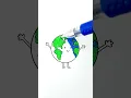 Satisfying Planet Earth Coloring color colouring colour art pen ink