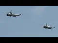 Download Lagu Helicopters fly ahead of President Trump's trip to Europe for NATO summit