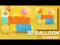 inflate how to make balloon in blender