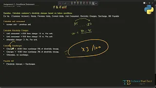 3 Python program to calculate electricity charges using if elif Technical BaatCheet Rajiv Sir