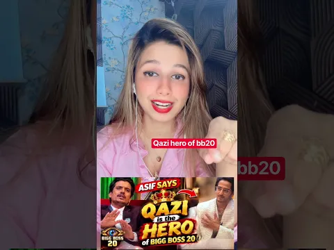 #qazitouqeer ki popularity se jalta nazar aaya asif khan, kya kaha usne? #biggboss #bb20