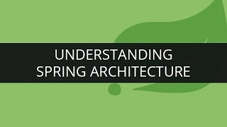 Understand Spring Architecture Spring framework Tutorial Edureka