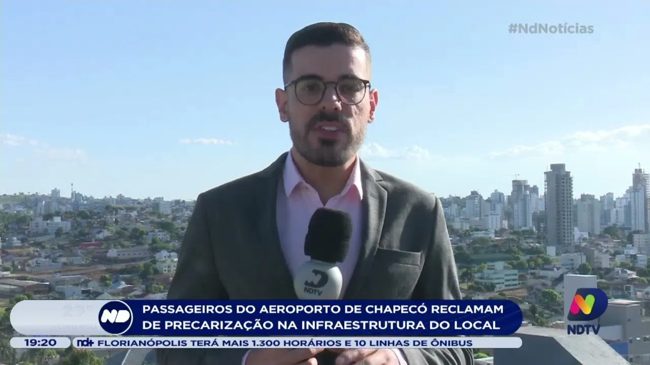 Passageiros do Aeroporto de Chapecó reclamam de precarização na infraestrutura