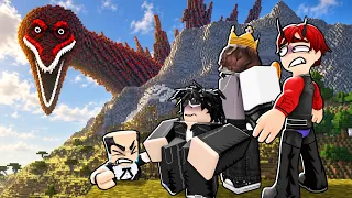 4 IDIOTAS tentando sobreviver ao VENOMINUS BLOODBATH GODZILLA no minecraft