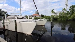 1984 crowther spindrift 37′ catamaran walkthrough  | Sailing Zingaro