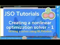 Julia tutorial on creating a nonlinear optimization solver with JuliaSmoothOptimizers - part 1