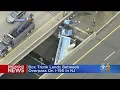 Box Truck Lands Between Overpass On I-195 In NJ