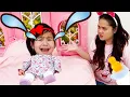 Jannie Pretend Play Turning into a Real Baby Funny Kids