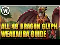 WoW Dragonflight All 48 Dragonriding Glyphs Weakaura Guide