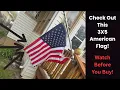3X5 Ft America Flag 210D Polyester Flag for High Wind Outdoor Fade Resistant Waterproof Tear Proof