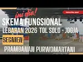 Lagu ini dia, skema fungsional lebaran 2026 tol solo jogja segmen prambanan purwomartani. simak yaa