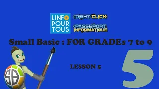 Small Basic Lesson 5 for Grades 7 to 9