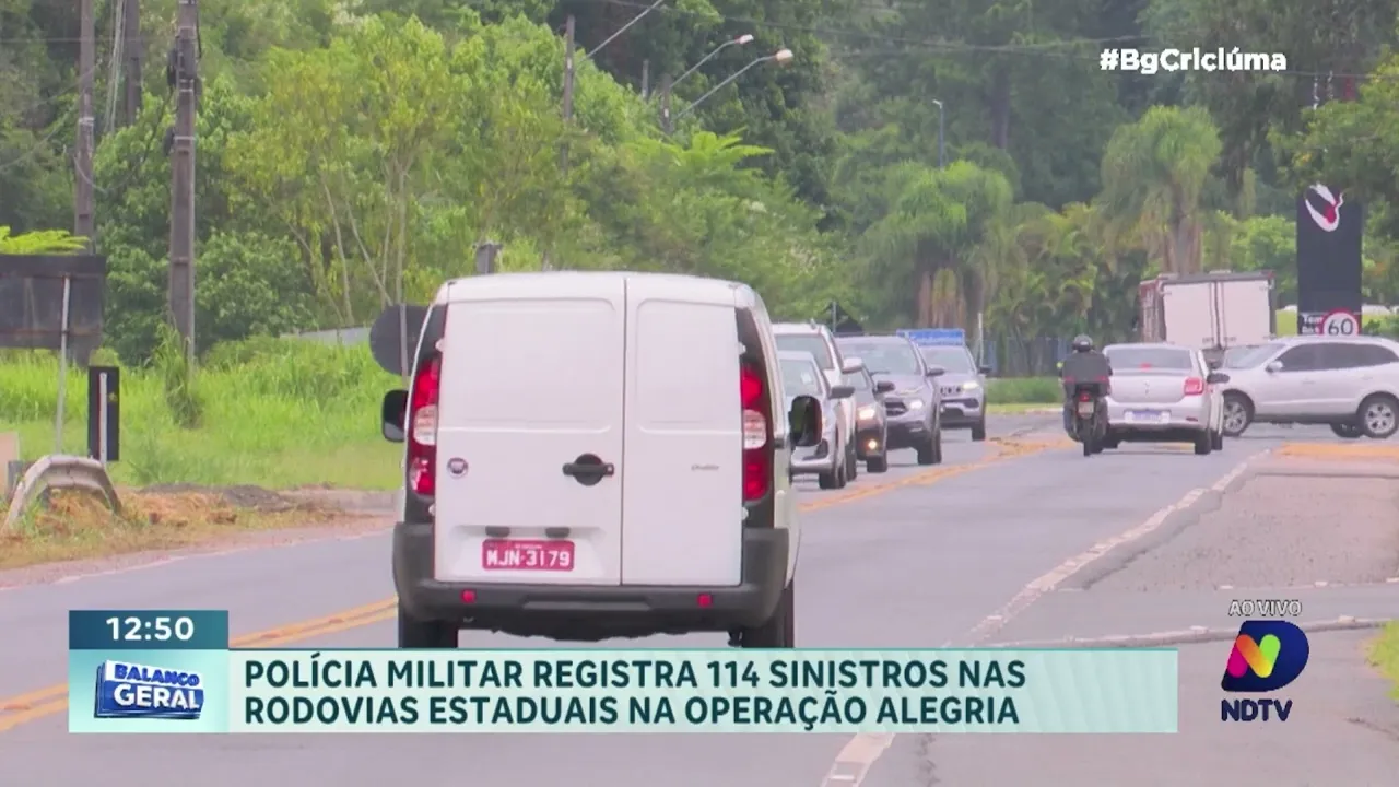 Balanco da Operação Alegria: 114 ocorrências nas Estradas Estaduais durante o Carnaval, segundo PRF