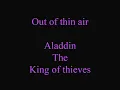 Out of thin air - lyrics