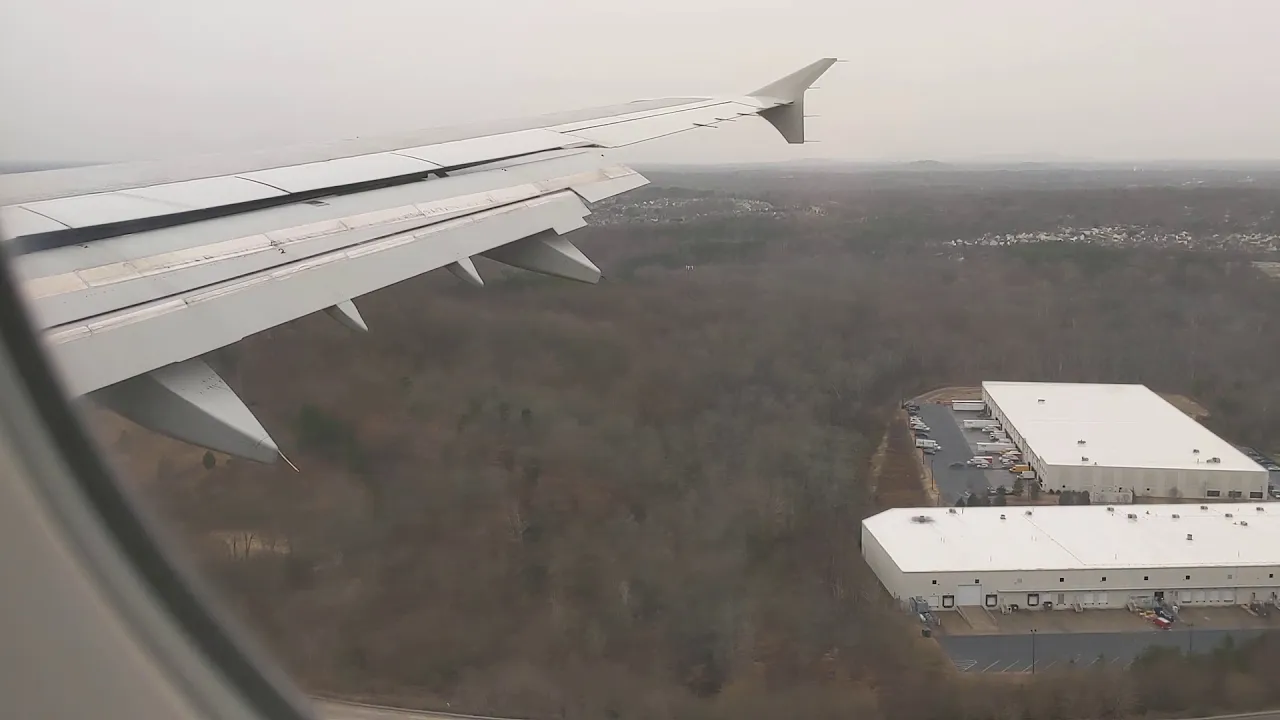 American airlines 777 flying low over west palm beach
