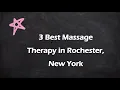 3 Best Massage Therapy in Rochester New York Massage Studios
