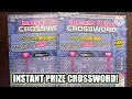 INSTANT PRIZE CROSSWORD CA Scratchers
