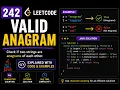 242 Valid Anagram leetcode java solution java coding interview questions
