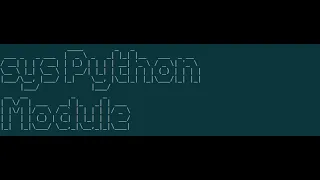 Python sys module