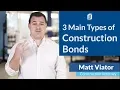 3 Main Types of Construction Bonds Bid Bonds Performance Bonds and Payment Bonds