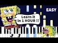 Download Lagu SpongeBob - Closing Theme Song - EASY Piano tutorial (Synthesia)