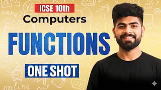Functions in Java ICSE Class 10 Computer Applications ICSE Class 10th ICSE 2027