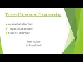 structured programming sequential structure conditional structure iteration structure
