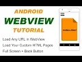 Android WebView Tutorial