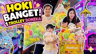 YUKA-CHAN PANEN BONEKA MESIN CAPIT SAMPAI 1 TROLLEY! | vlog