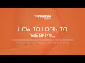 How to Login to Webmail
