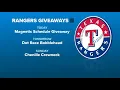 Texas Rangers home opener A look at the weekend giveaways