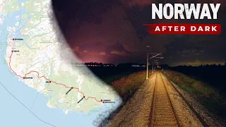 4K CABVIEW: Through The Night In Southern Norway from the Driver's Cab