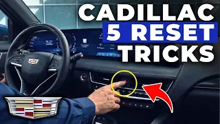 How to RESET Your Cadillac Fix It For Free 5 Real Mechanic Methods