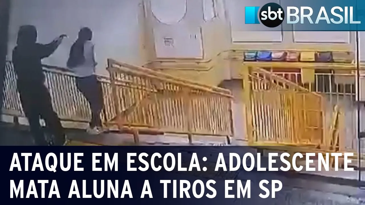 Ataque em escola: Adolescente mata aluna a tiros em São Paulo | SBT Brasil (23/10/23)