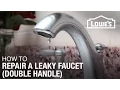 How To Fix A Dripping or Leaky Double Handle Faucet