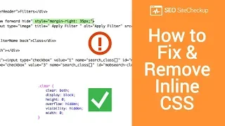 How to Fix & Remove Inline CSS