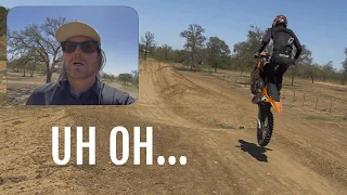 Teaching a complete noob how to jump a dirt bike | From 0 to 50 feet