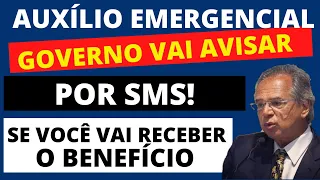 ATENÇÃO! AUXÍLIO EMERGENCIAL 2021 VOCÊ SERÁ AVISADO POR SMS SE VAI RECEBER O BENEFÍCIO.