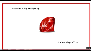 Ruby tutorial Chapter 2 IRB Ruby Interactive Shell