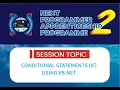 Conditional Statements IF in Programming using VB net - Kobina Ebo Yankson