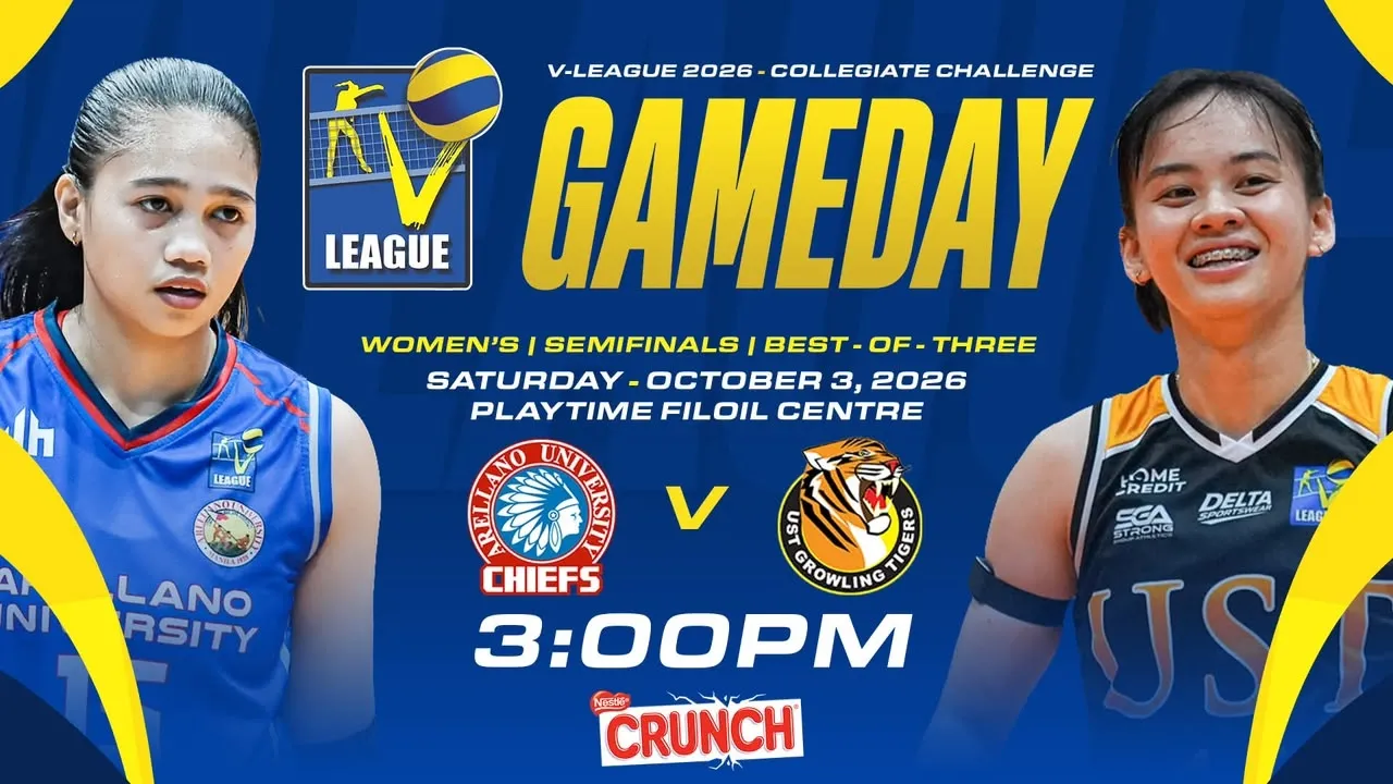 AU vs UST | Semi-Finals Game 2 | 2026 Women's V-League: Metro Manila Division 2026-10-03 08:34