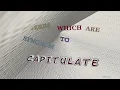 capitulate - 6 verbs synonym to capitulate sentence examples