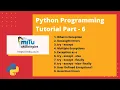 Python Programming Tutorial Part 6 Exception Handling
