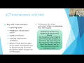 ACT Acceptance and Commitment Therapy Part 2