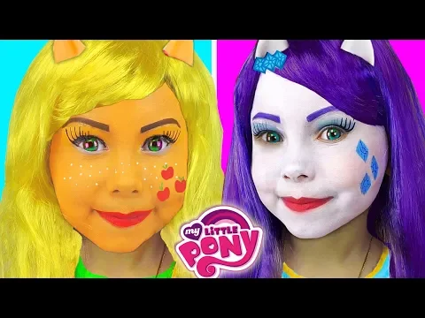 Download MP3 My Little Pony Kids Makeup Collection Alisa Pretend Play with Equestria Girl Doll & Draw Toys Colors