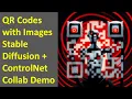 Create Viral QR Codes with Images Stable Diffusion ControlNet Google Collab Demo Python