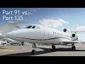 Flying Privately Chartering Part 91 vs Part 135 - BJT Explainer