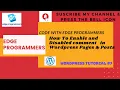 How To Enable Disable Comments in Wordpress pages and posts Wordpress Tutorial